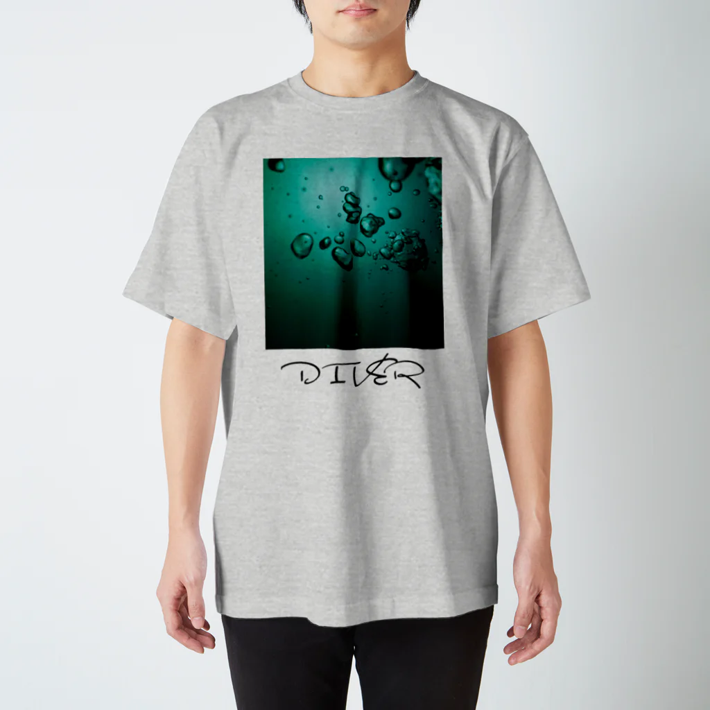 OCEANのDIVER (green) スタンダードTシャツ