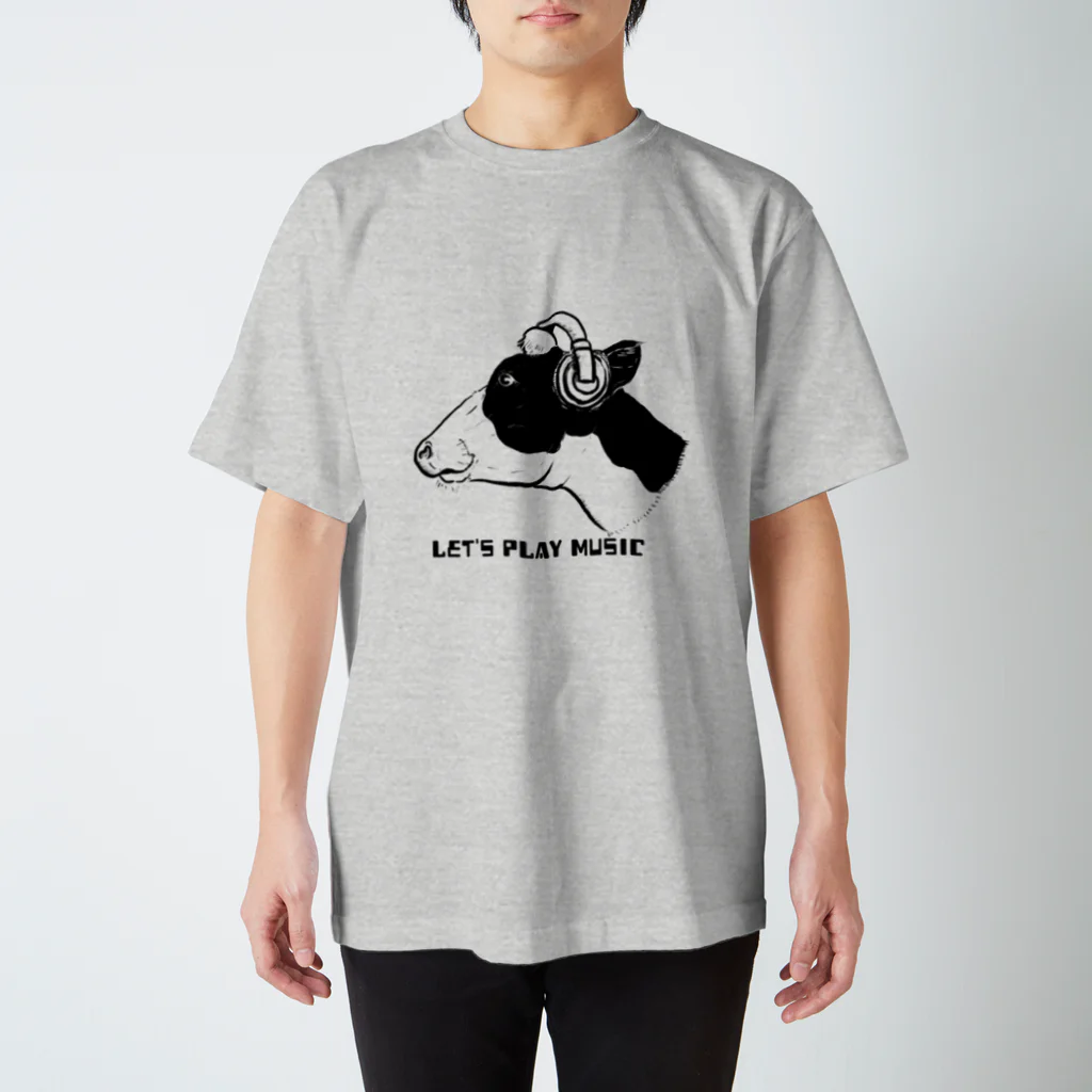 PoccaBocca–すかまるのおみせ–のlet's play music cow  Regular Fit T-Shirt