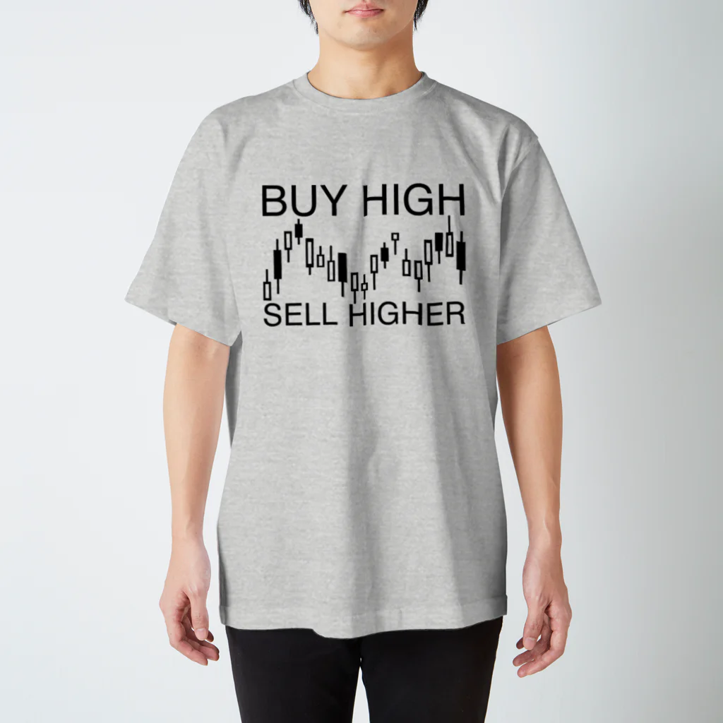 AURA_HYSTERICAのBuy high, sell higher スタンダードTシャツ