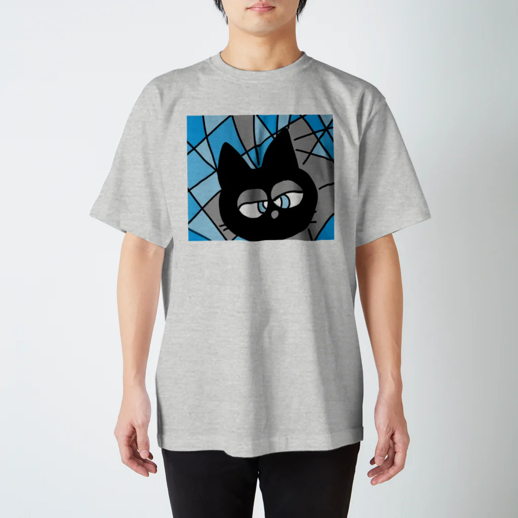 にゃおん×3のあーちゃんのQとな黒猫(お直ししたよ) Regular Fit T-Shirt