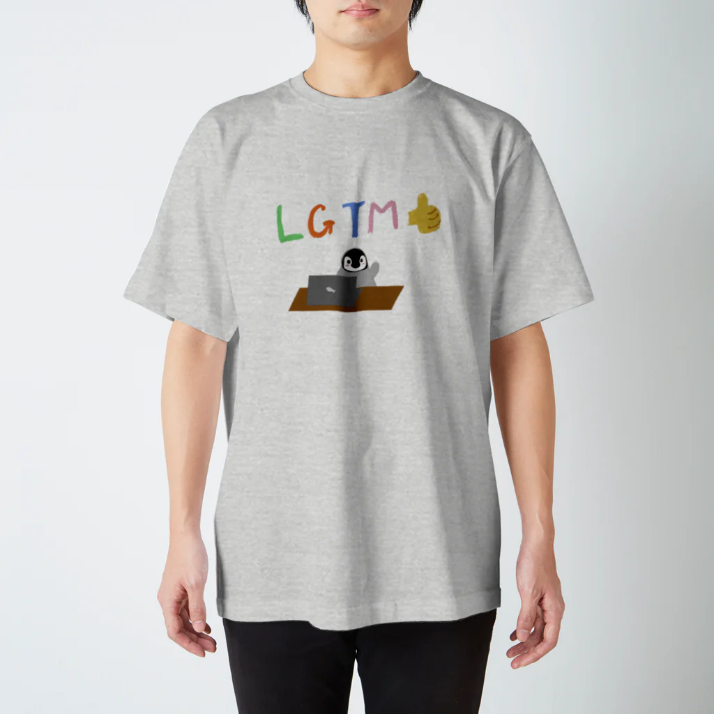 アレグロペンギン 🌥️ぺんちゃんのLGTMペンギン Regular Fit T-Shirt