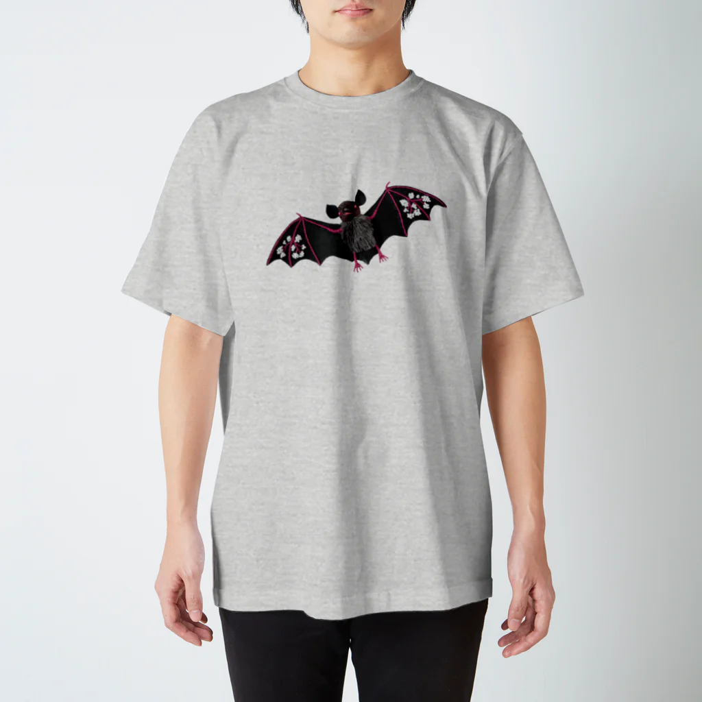 水島ひねの黒蝙蝠 スタンダードTシャツ