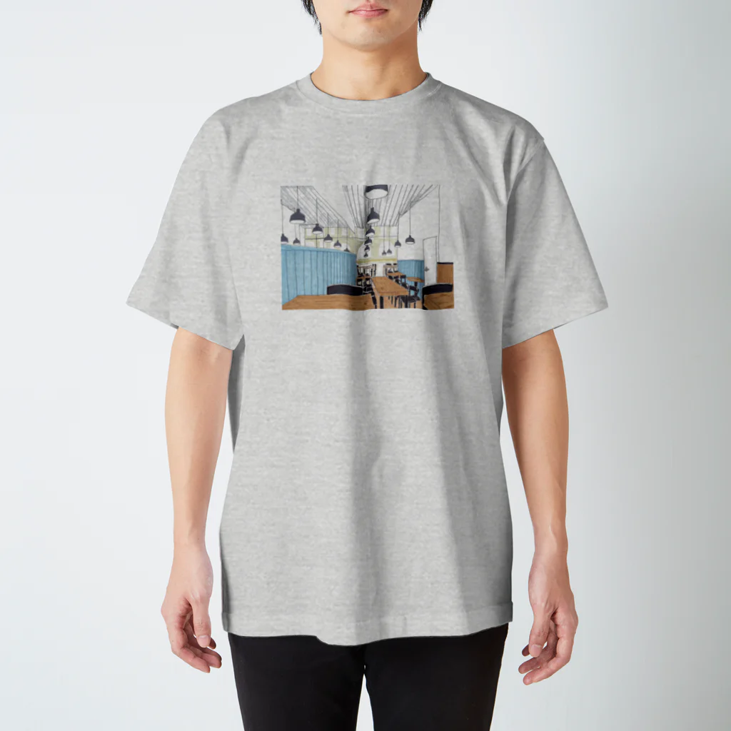 山﨑彩/aya yamazakiのかもめ食堂の奥の席 スタンダードTシャツ