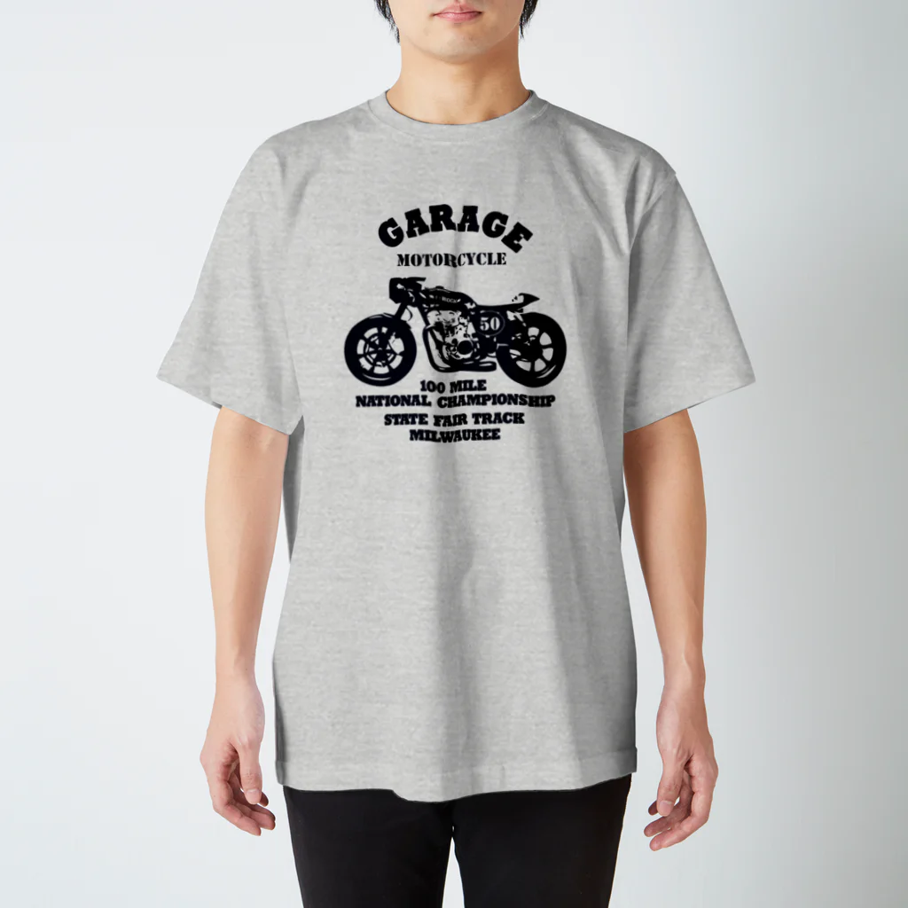 キッズモード某の武骨なバイクデザイン スタンダードTシャツ