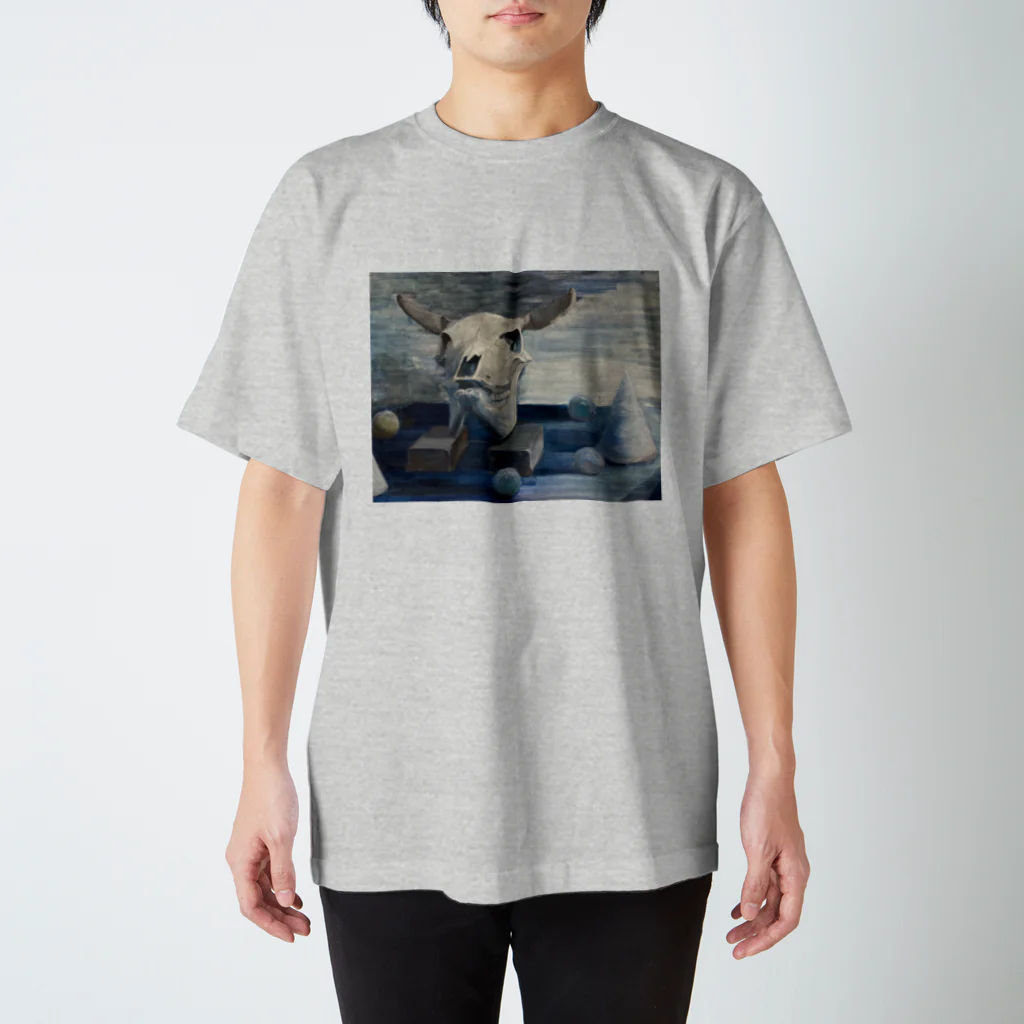 thatwouldのGYUKOTSU oil 牛骨油画 Regular Fit T-Shirt