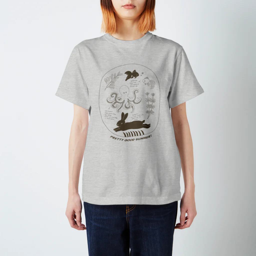 Futakawa Mayuのグッズショップの夏図鑑シリーズ　タコ　カラー Regular Fit T-Shirt