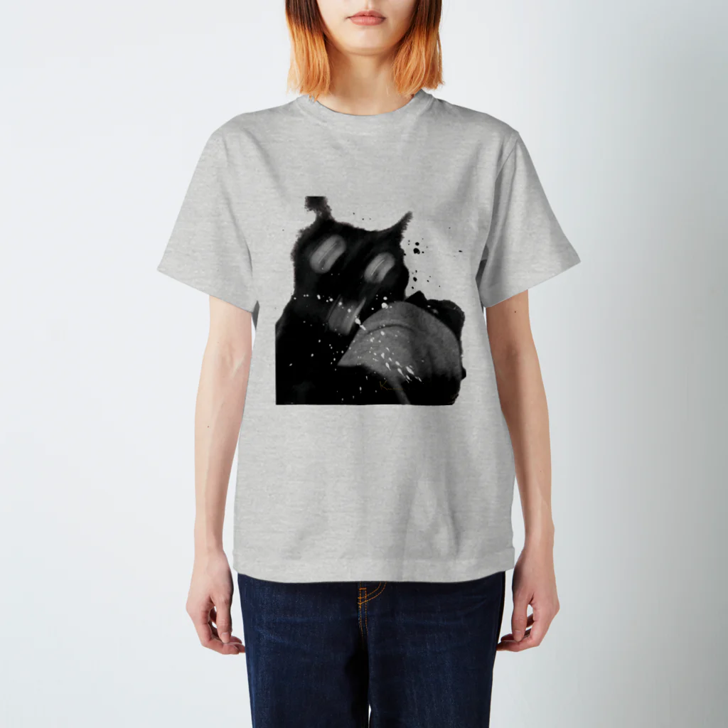 黒猫りゅうのこれはねこ スタンダードTシャツ