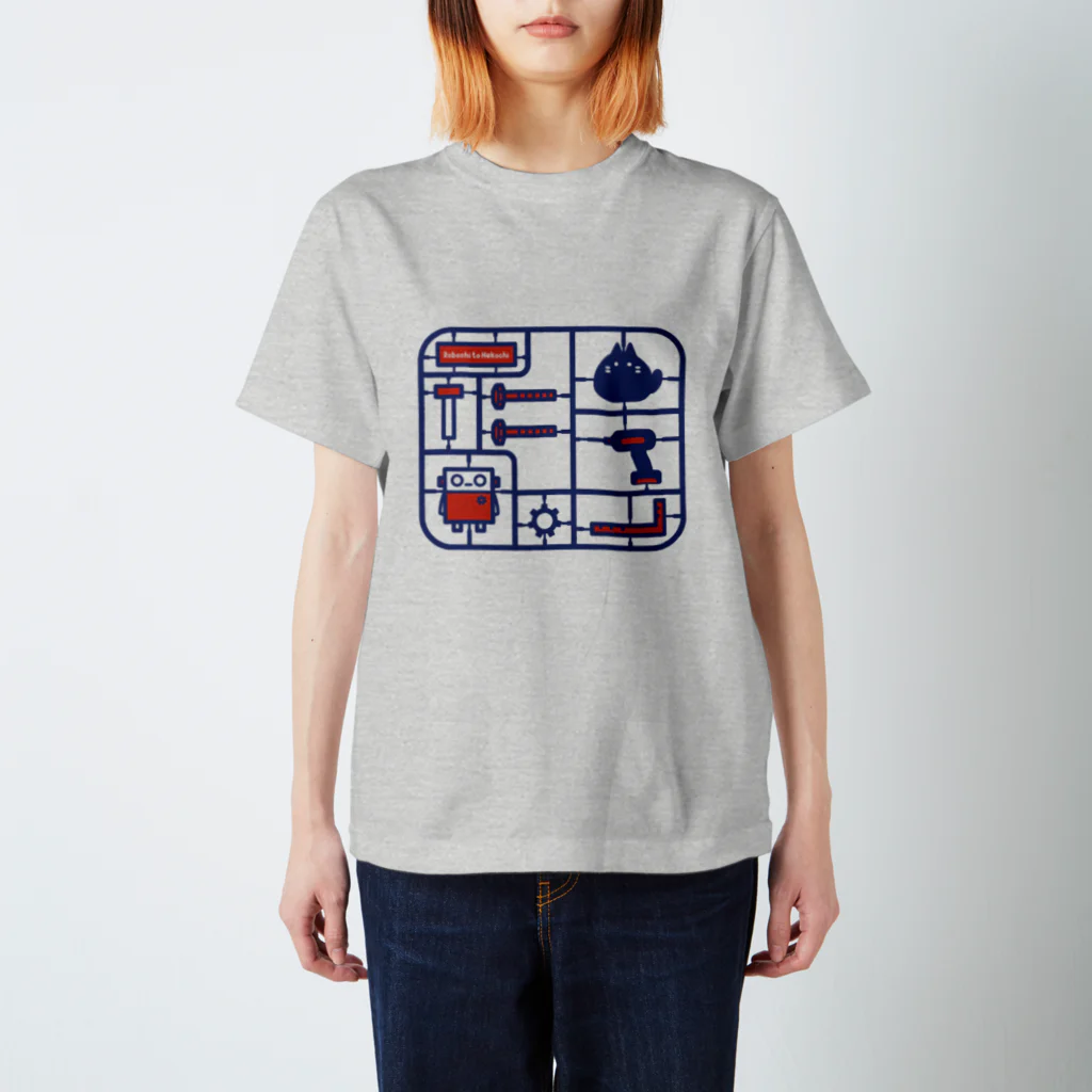 メカロックのプラモなロボchiとネコchi Regular Fit T-Shirt