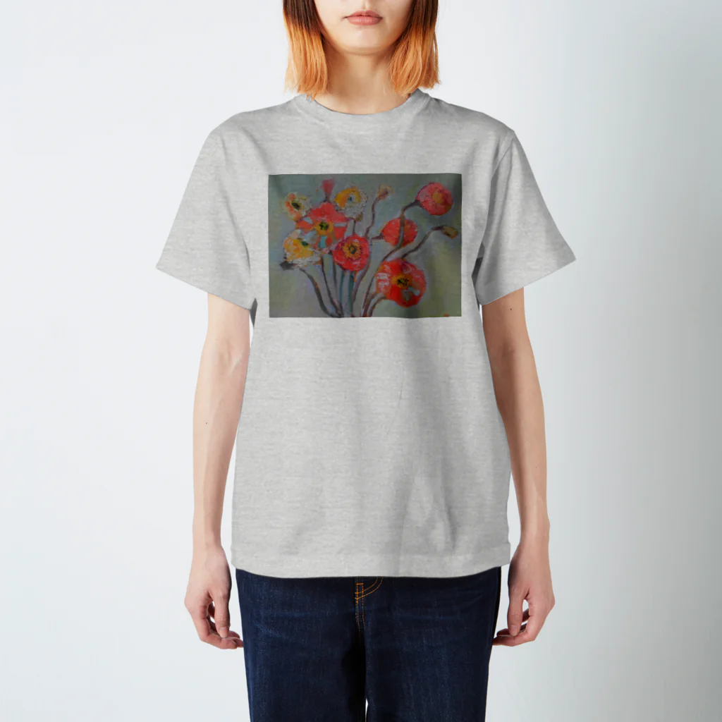 ラッキーTシャツのポピーの花 Regular Fit T-Shirt