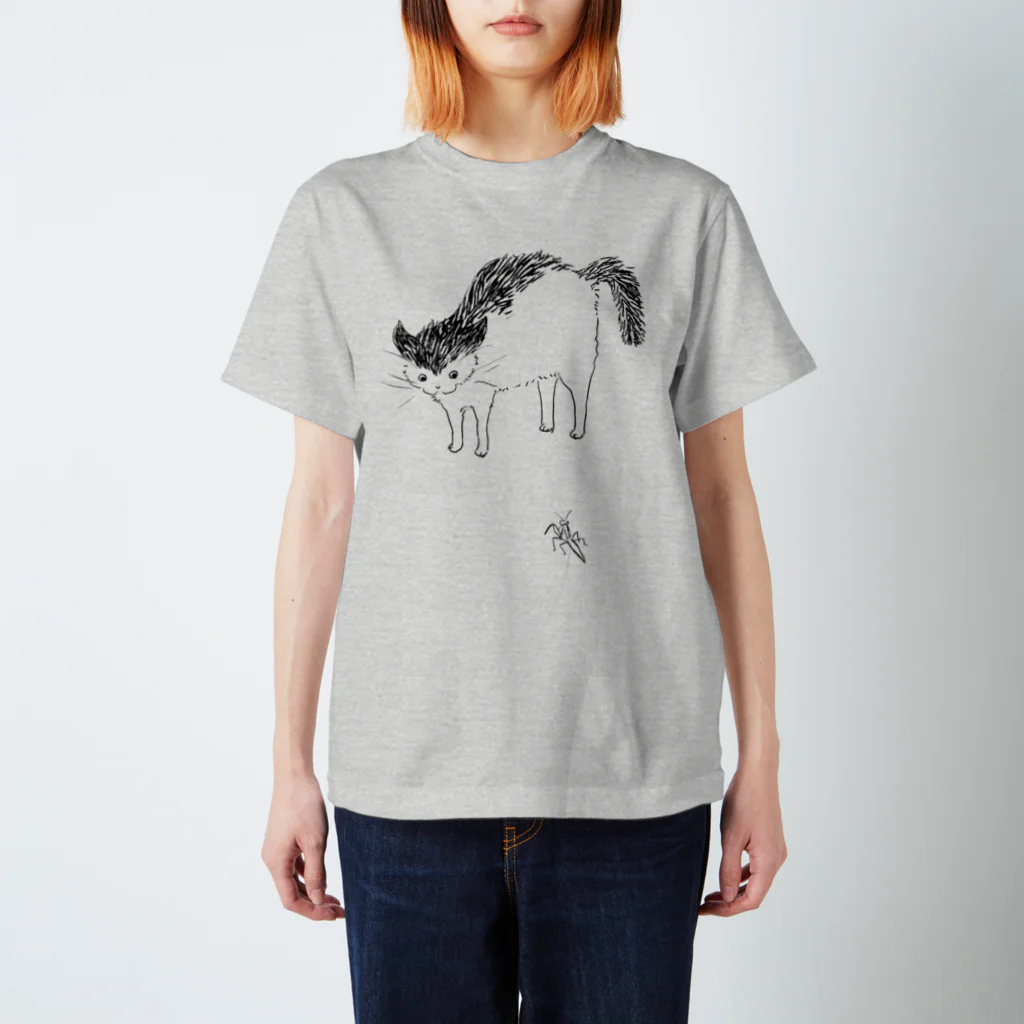 nekosanの猫とカマキリ Regular Fit T-Shirt