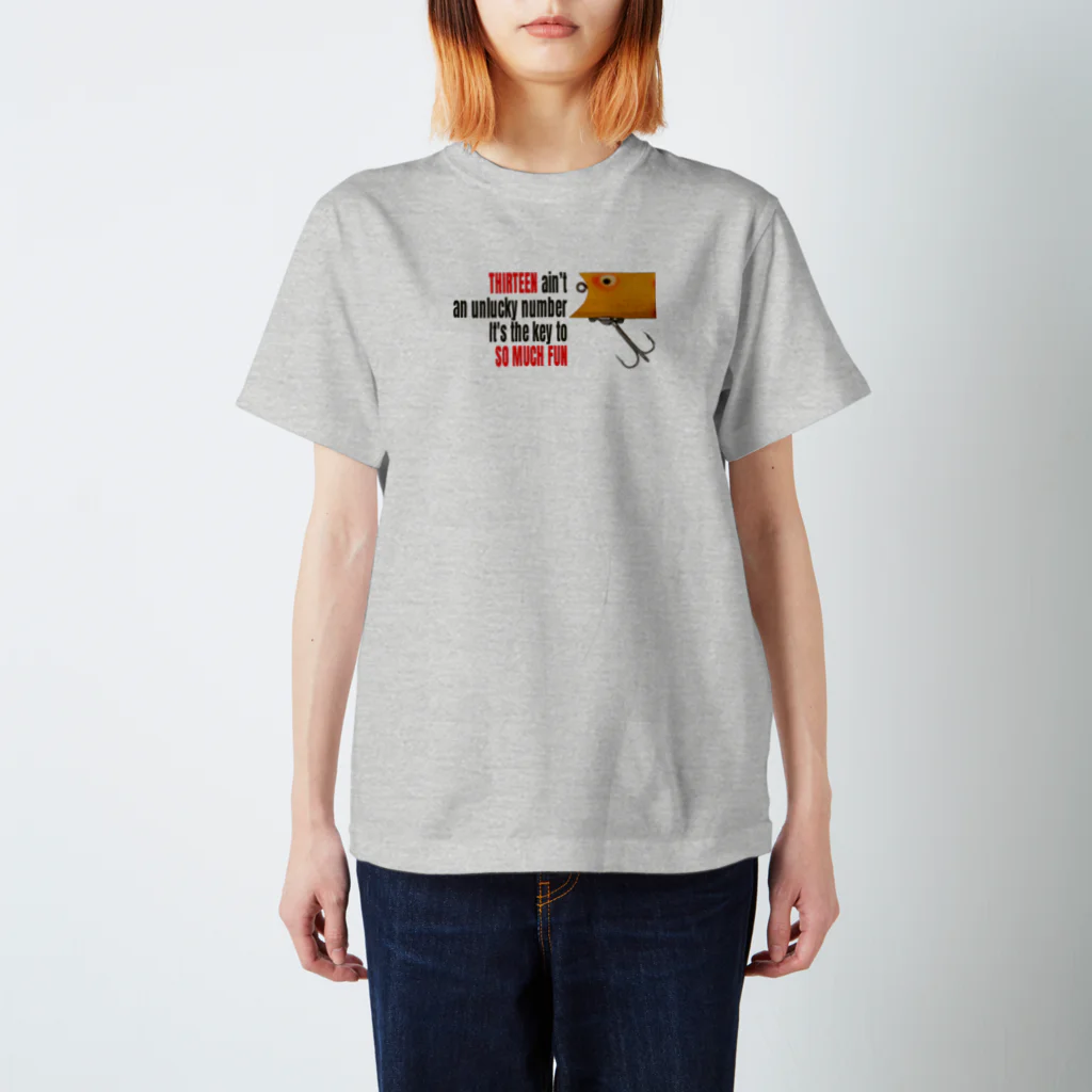 ルアー千一夜 Storeの13 ain't an unlucky number Regular Fit T-Shirt