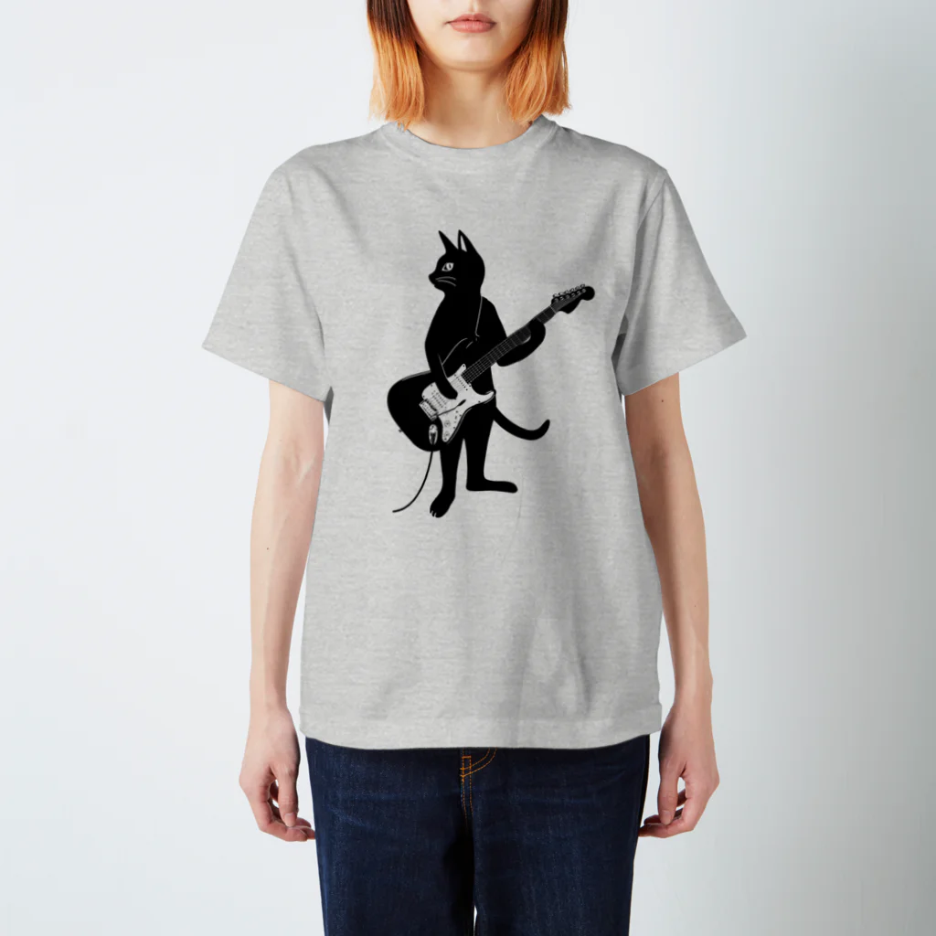 SHOP KazzBのギターを弾くネコ 티셔츠