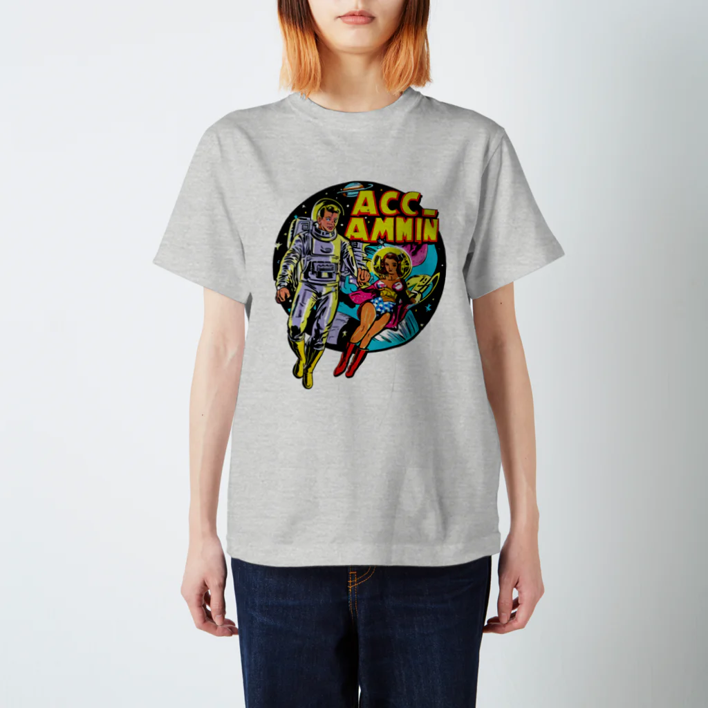 islandmoon13の宇宙の男女　　昔のアメコミ風 Regular Fit T-Shirt