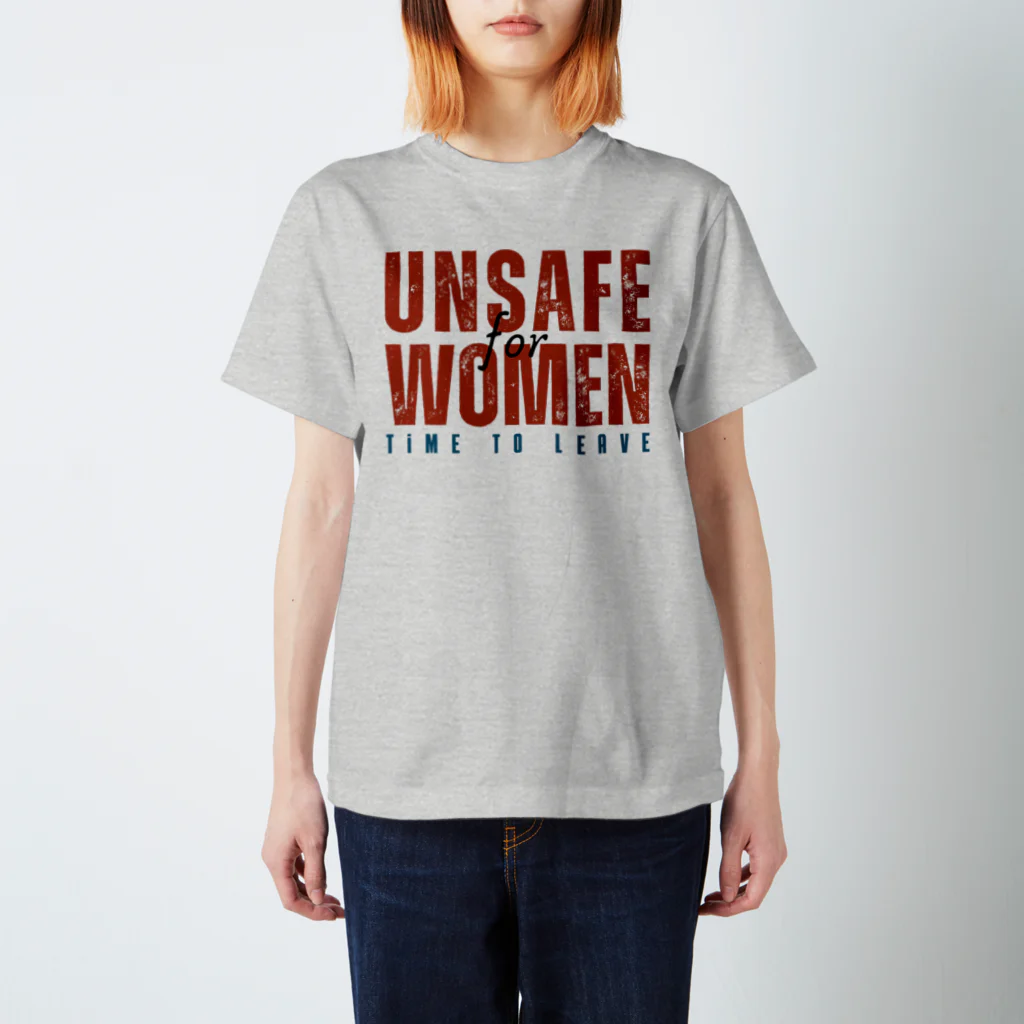 chataro123のUnsafe for Women: Time to Leave スタンダードTシャツ