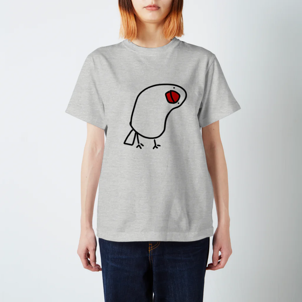 たちゅごろショップの首かしげ文鳥 スタンダードTシャツ