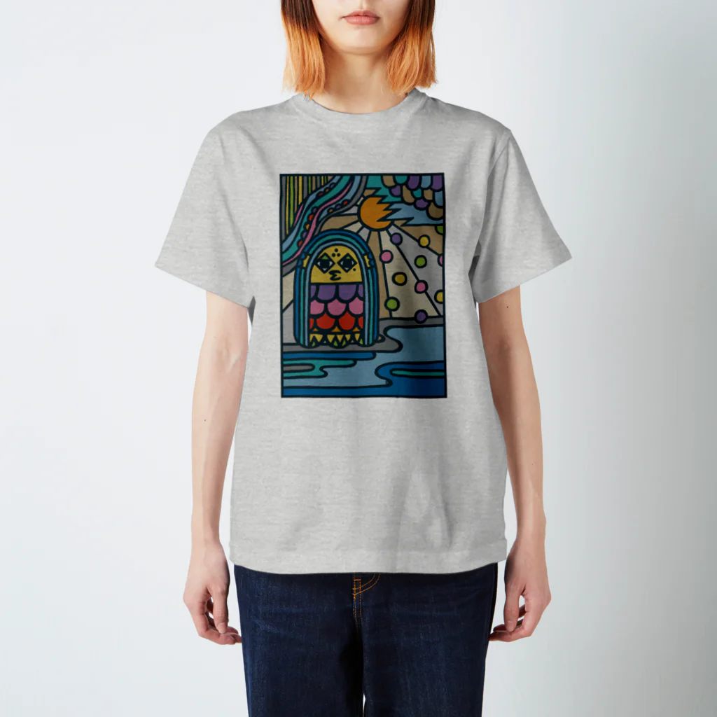 フクハラアキコの妖怪アマビエ B 티셔츠