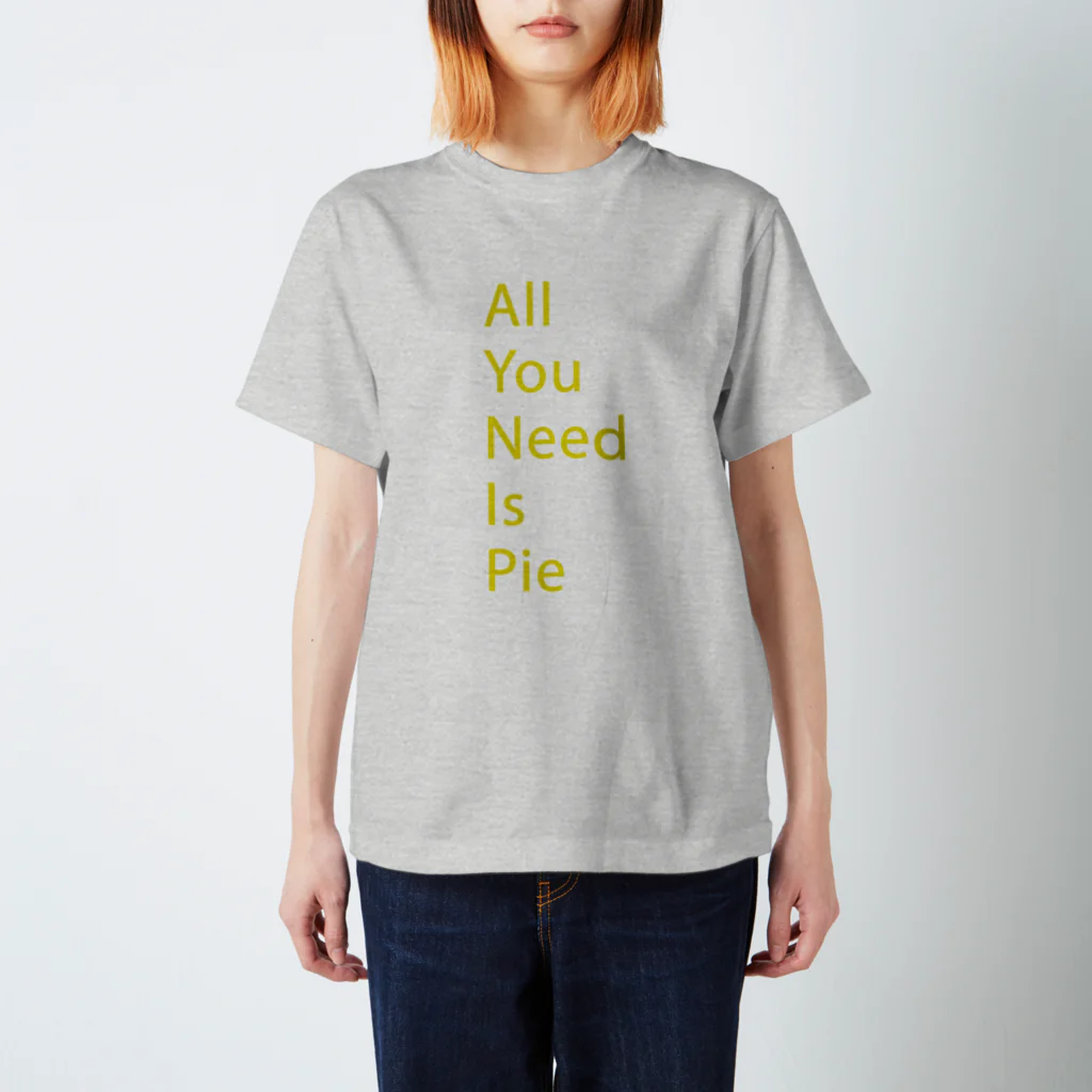 feal のAll You Need Is Pie -yellow スタンダードTシャツ