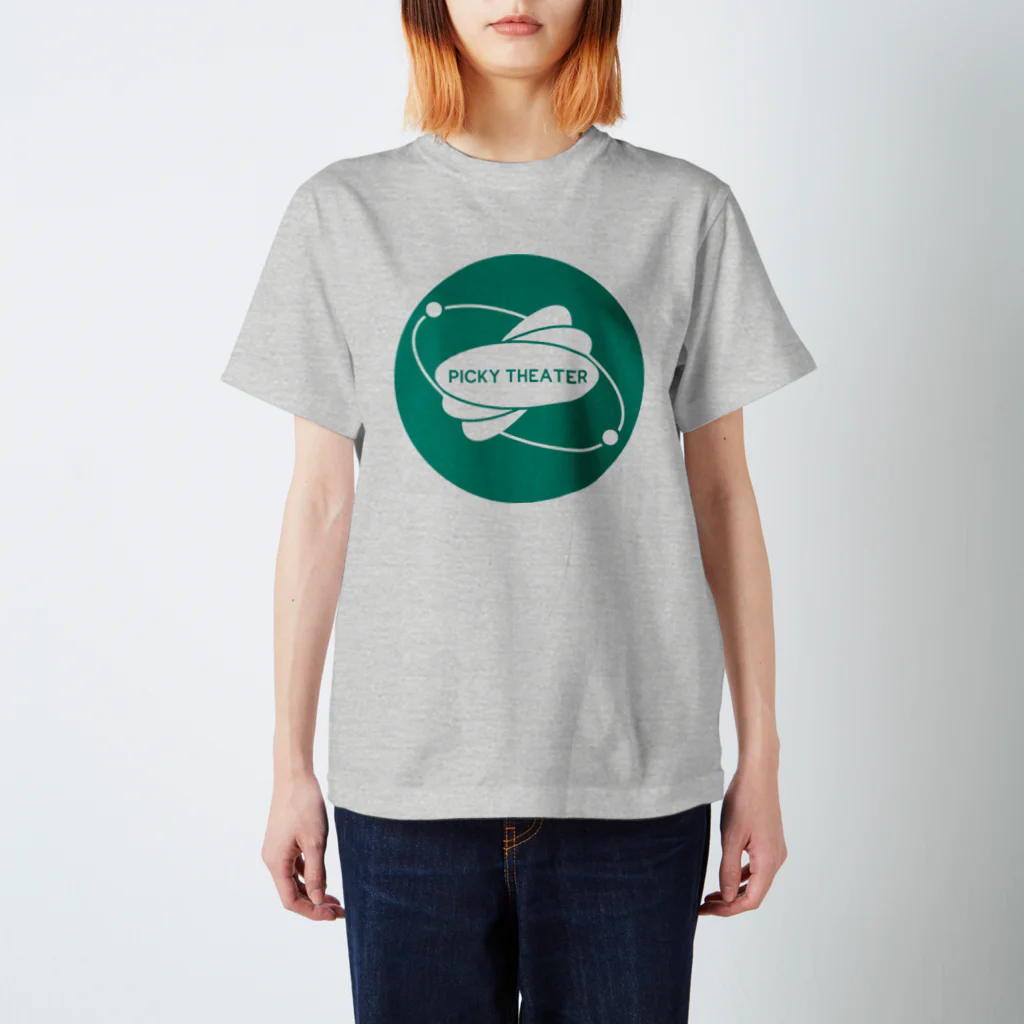 picky-theaterのPICKY THEATER circle logo スタンダードTシャツ