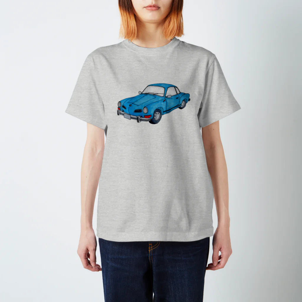 サイトウケイの青色の乗りたい車 スタンダードTシャツ