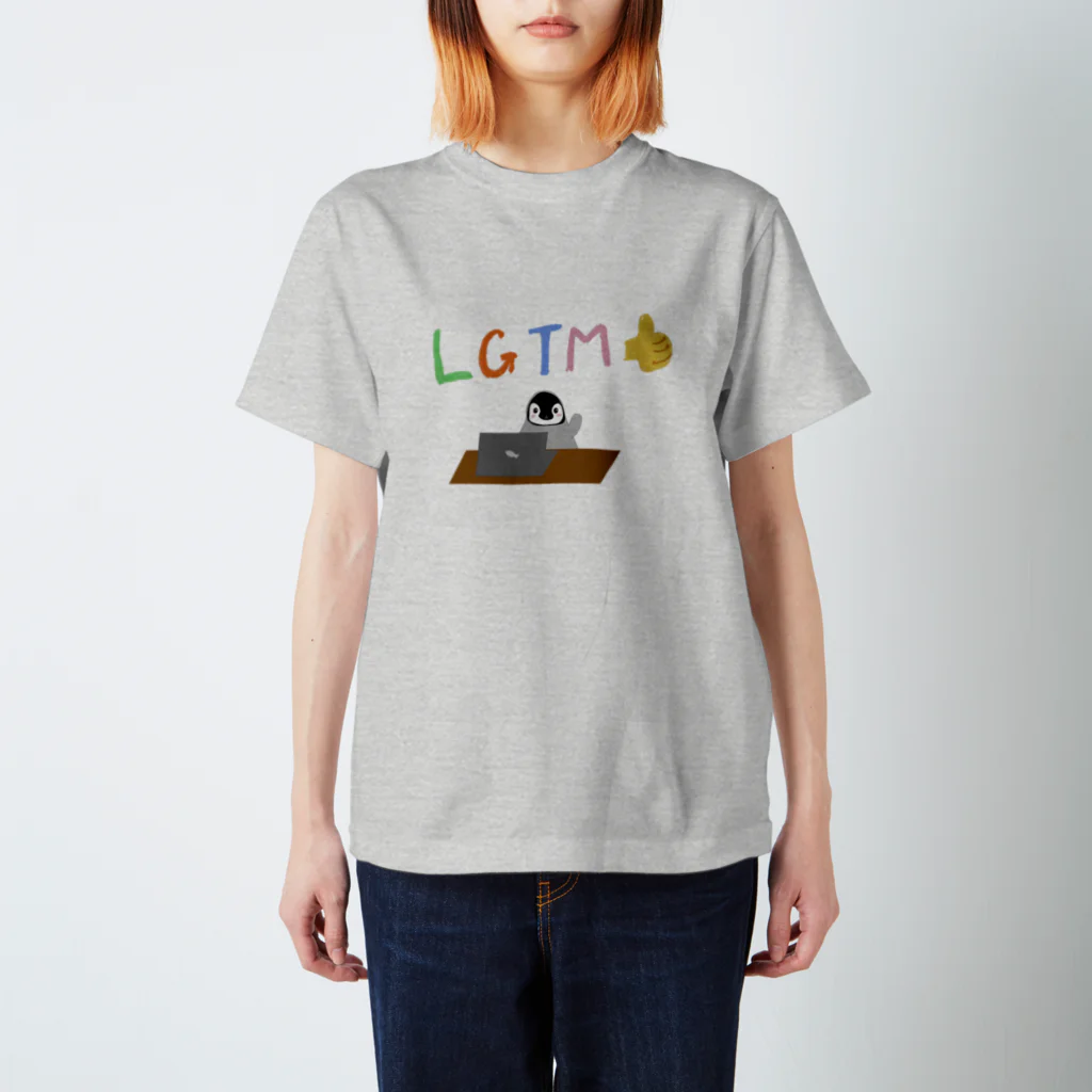 アレグロペンギン 🌥️ぺんちゃんのLGTMペンギン Regular Fit T-Shirt