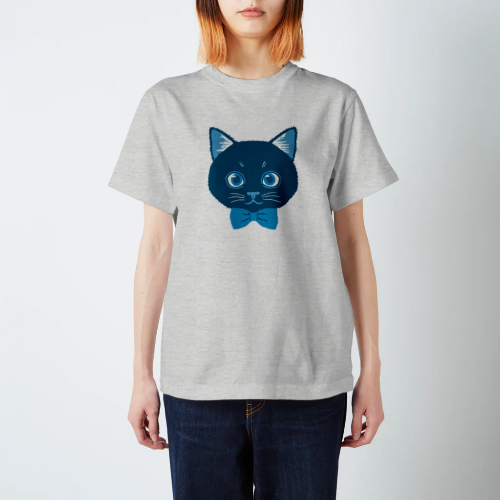 いっぷく堂のねこちゃん（インディゴ） Regular Fit T-Shirt