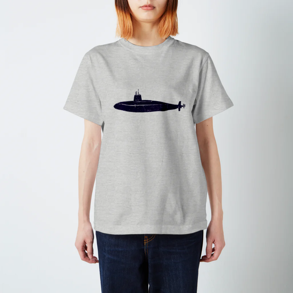NIKORASU GOのマリンデザイン「潜水艦」 Regular Fit T-Shirt
