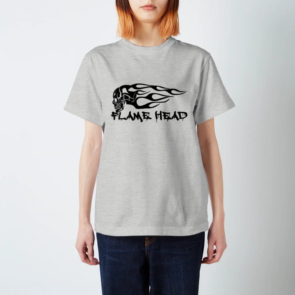 Ａ’ｚｗｏｒｋＳのFLAME HEAD BLK スタンダードTシャツ