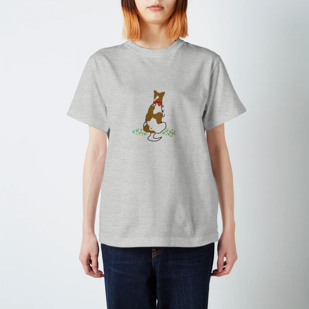 雑種犬ぱっくんの草とぱっくん Regular Fit T-Shirt