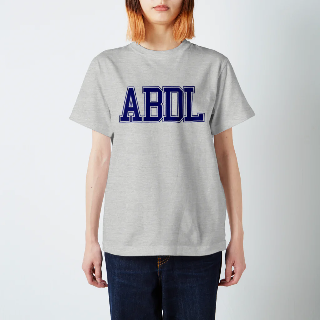 ABDL wearのABDL カレッジ（ネイビーロゴ） スタンダードTシャツ