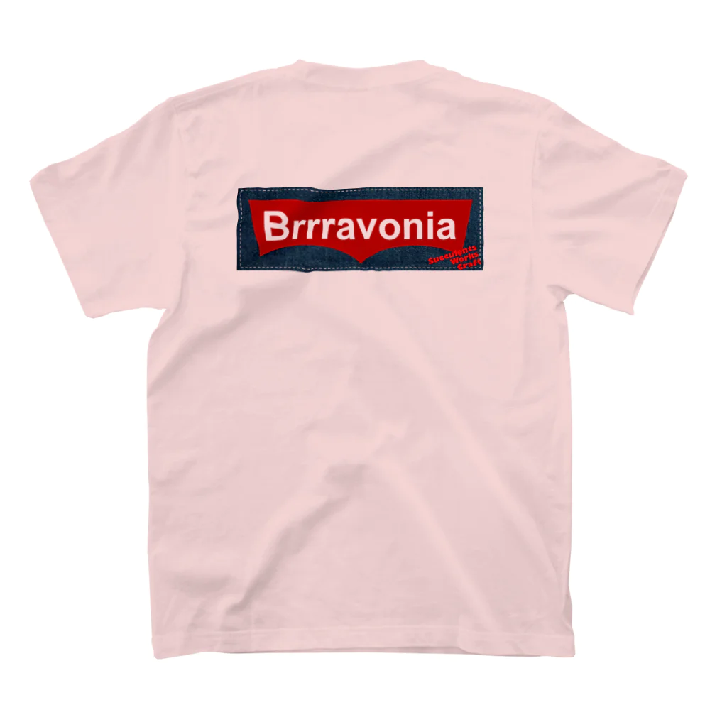 Brrravooo! SucculentsWorksCraftのBrrravoniaさん スタンダードTシャツの裏面