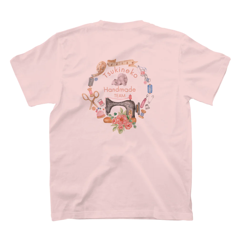 しゃけちゃんストアのツキネコハンドメイド部 スタンダードTシャツの裏面