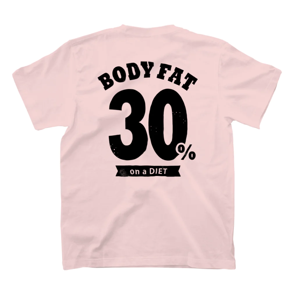 ウサさんの体脂肪率30％ スタンダードTシャツの裏面