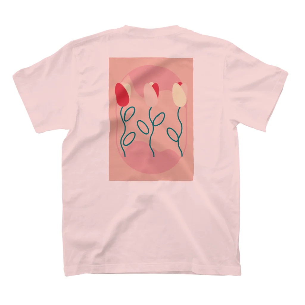 hr. grassのTULIP_PINK スタンダードTシャツの裏面