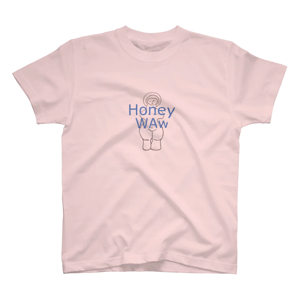 のんびりちゃんSHOPのは　に　わ　　honey wow スタンダードTシャツ