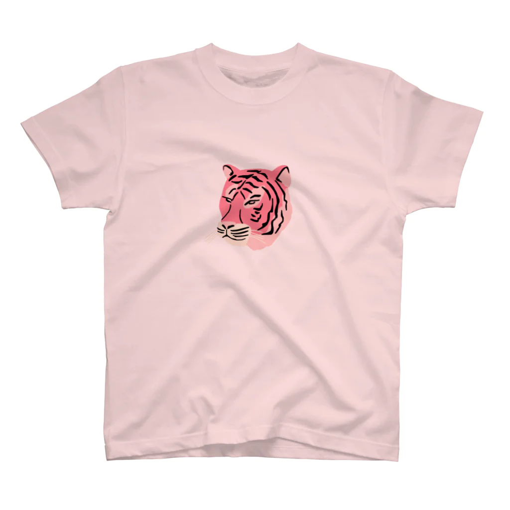 poriporiのpink虎 スタンダードTシャツ