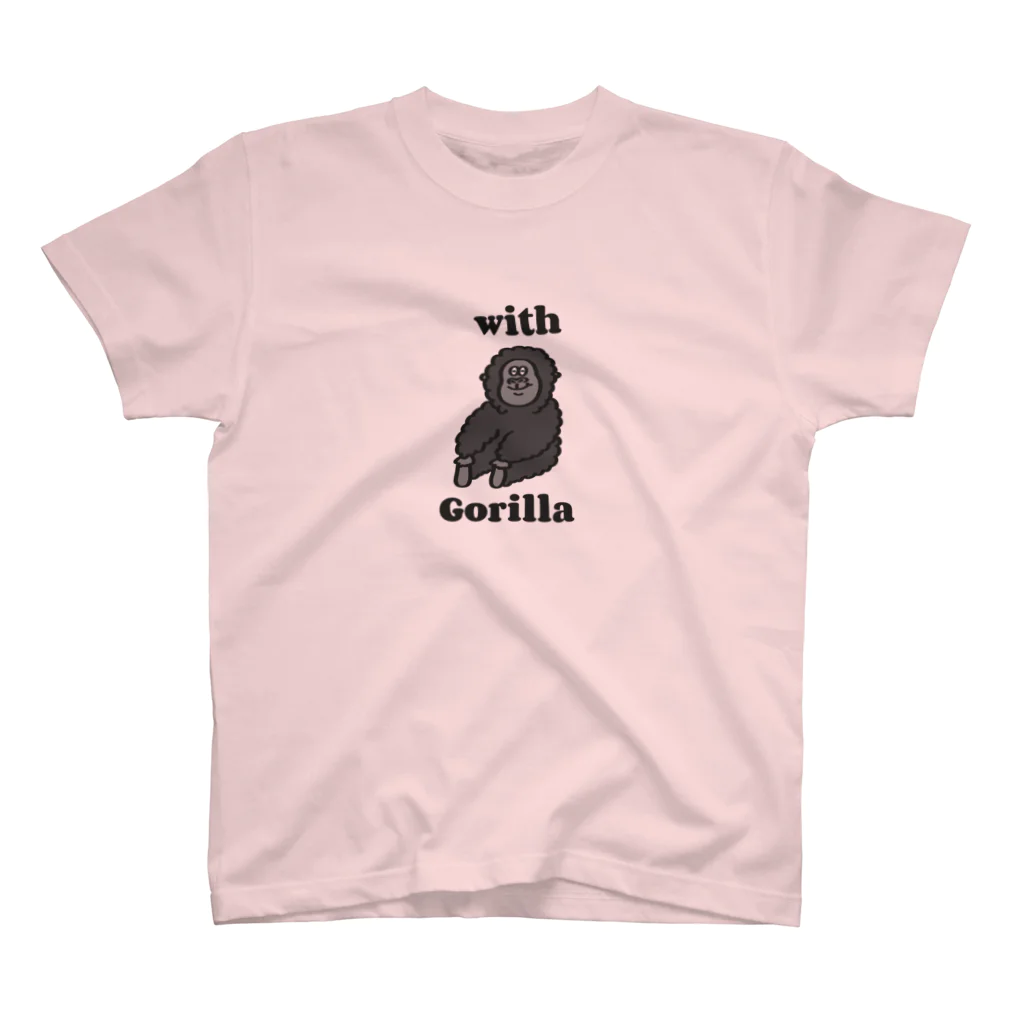 with Gorillaのwith Gorilla まったり スタンダードTシャツ