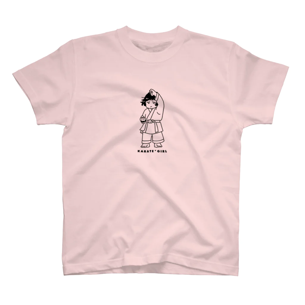 徳宮なっつのKARATE GIRL_透明 スタンダードTシャツ