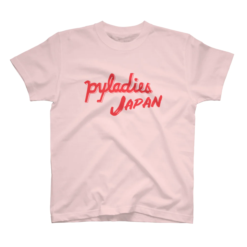 PyLadiesTokyoのPyLadies Japan 赤文字ver スタンダードTシャツ