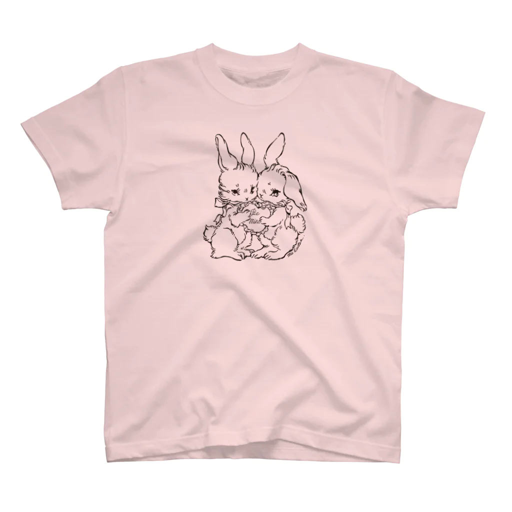 かわうそ🐹Ms LUTRAのbunny and bunny スタンダードTシャツ