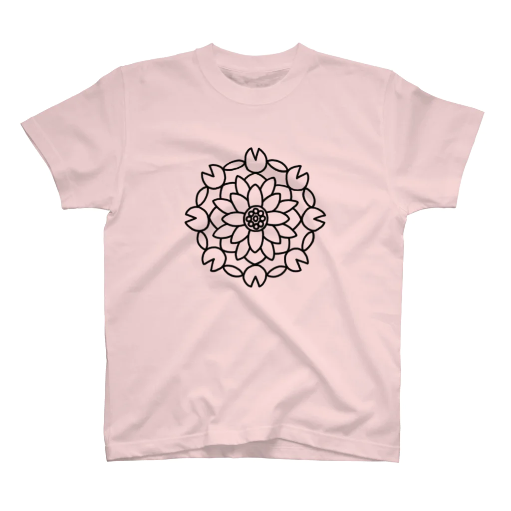 ARIGATOU-81のMANDALA •3• (B) スタンダードTシャツ