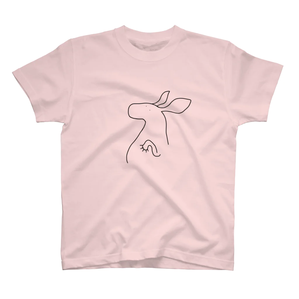 ゆるい動物のTシャツ屋さんのカンガルー Regular Fit T-Shirt