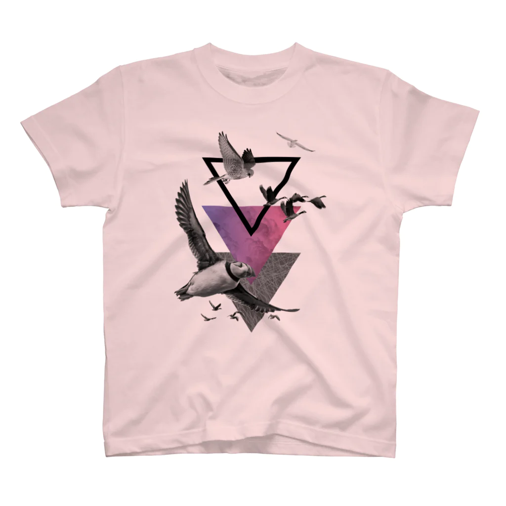 よもぎあんパンのBlackbirds fly 1.1 Regular Fit T-Shirt