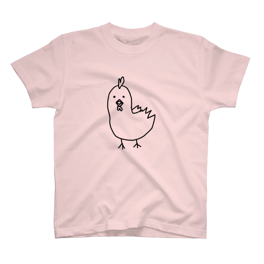 2468のこっち向くニワトリさん スタンダードTシャツ