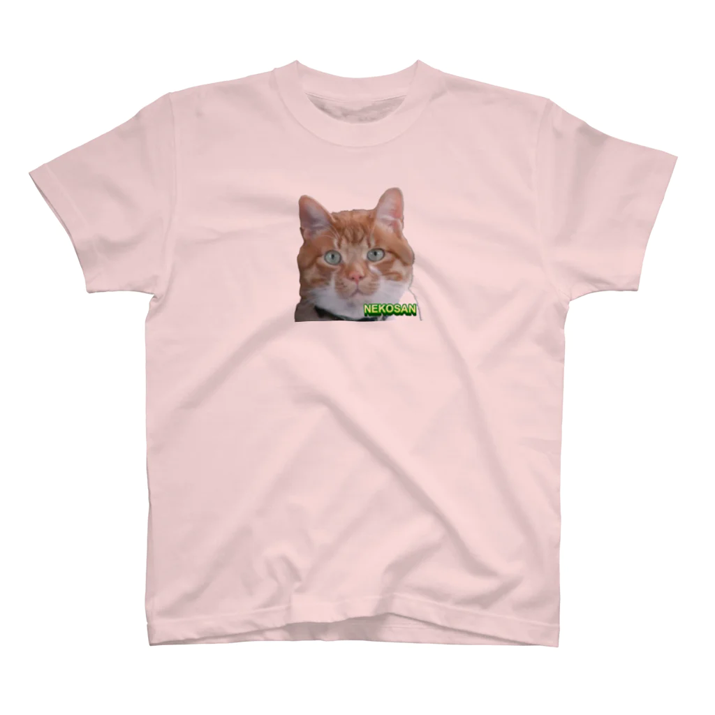 壁かべSHOP・SUZURI店のひょっこり猫さんCOL. スタンダードTシャツ