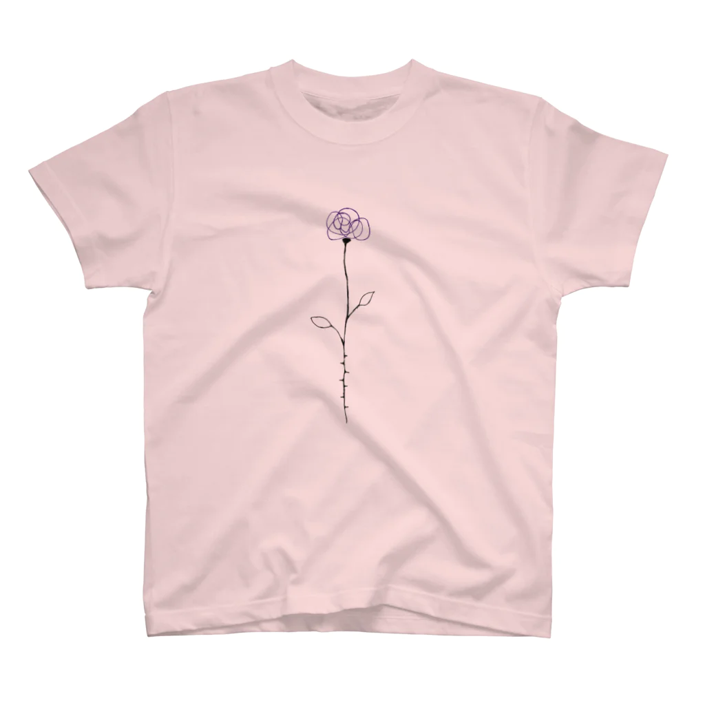 NIKORASU GOのフラワーデザイン「ROSE」 Regular Fit T-Shirt