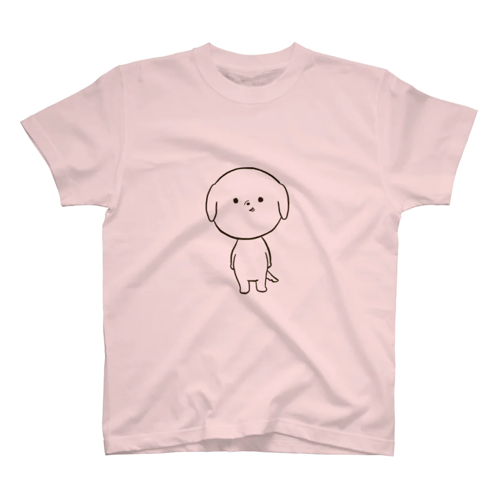 beth（ベス）のベロをしまい忘れたゆるいぬ スタンダードTシャツ