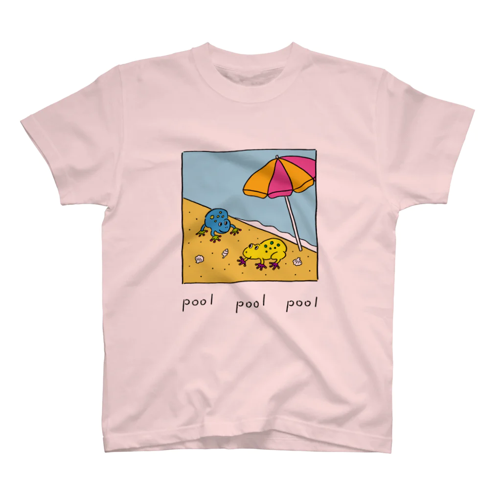 Futakawa Mayuのグッズショップのpool カエル Regular Fit T-Shirt