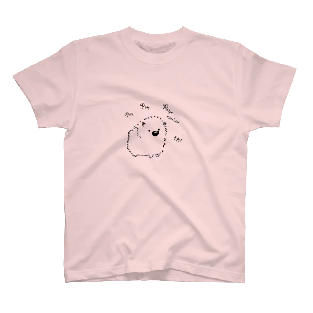 ChinagiのPom PomPomeranian  スタンダードTシャツ