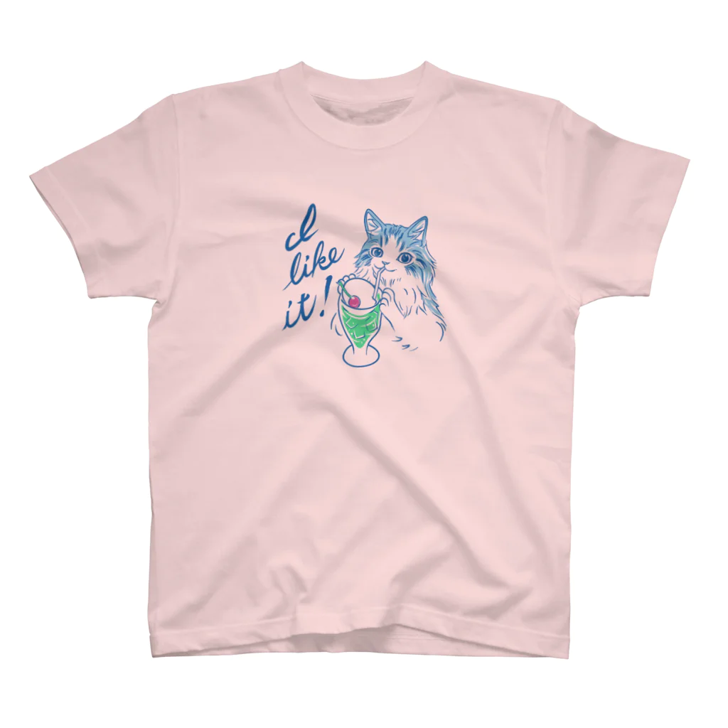 nya-mew（ニャーミュー）のI like it! スタンダードTシャツ