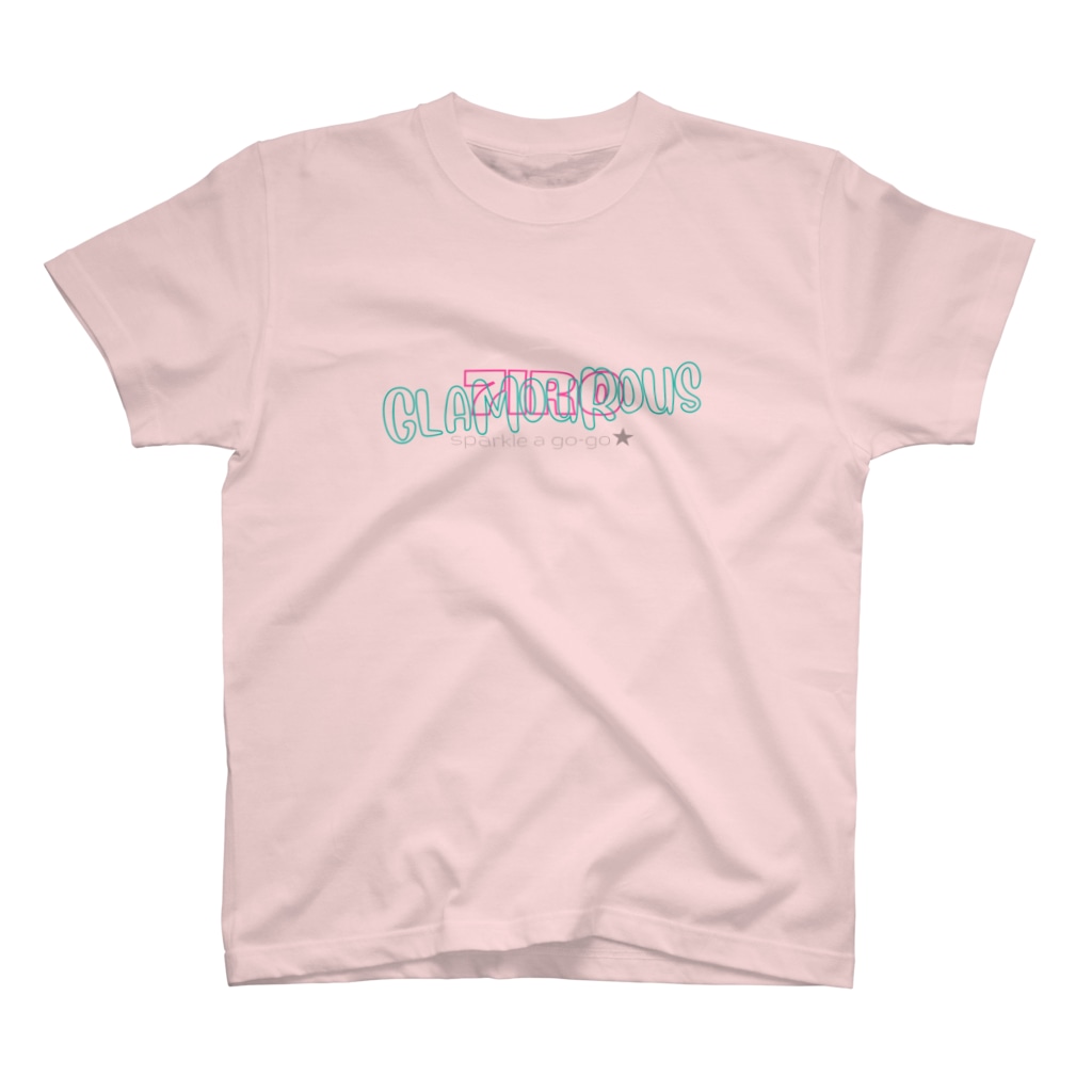7IRO GLAMOUROUSの7IRO GLAMOUROUS＜白、淡色系＞ロゴTシャツ Regular Fit T-Shirt